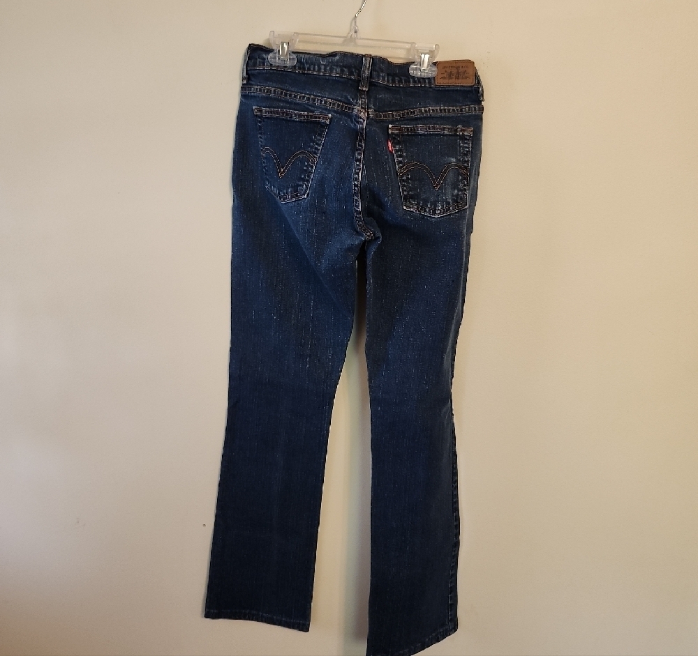 Levi's Dark Blue Straight Leg Women's Jeans - Picture 2 of 7